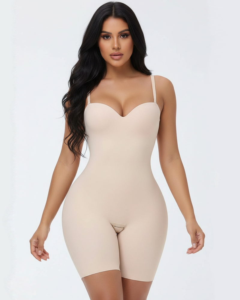 Built-In Bra Tummy Control Shapewear Bodysuit – Sculpting & Smoothing Bodysuit